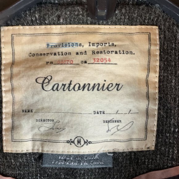 Cartonnier Blazer Jacket Sweater Women's Medium Notch Lapel Single Breasted 8575 - Picture 4 of 7